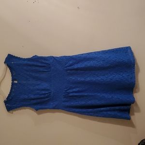 Blue lace dress
